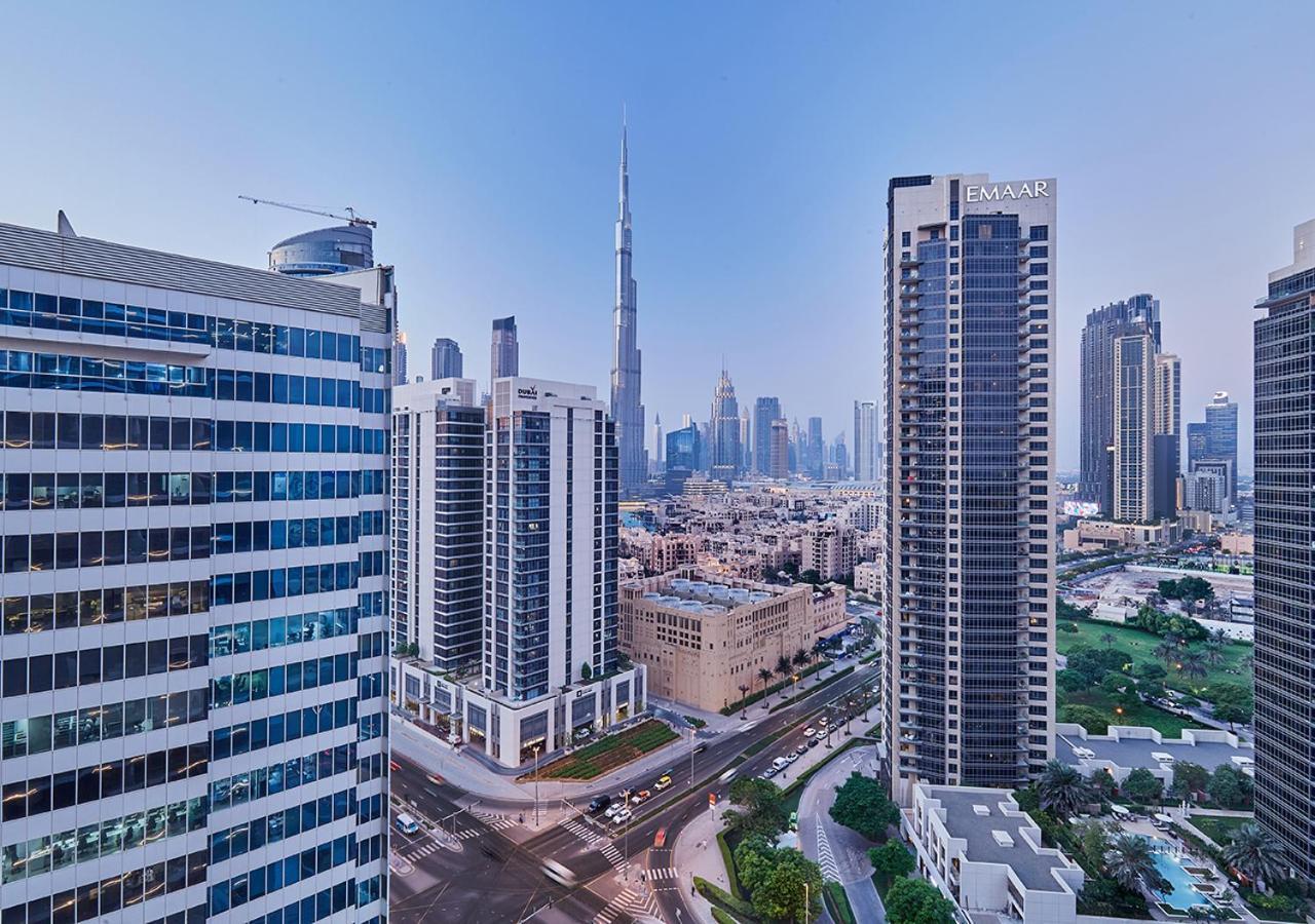 Luxury Studios With Burj Khalifa Or Canal View In Downtown - Marquise Square Tower 두바이 외부 사진
