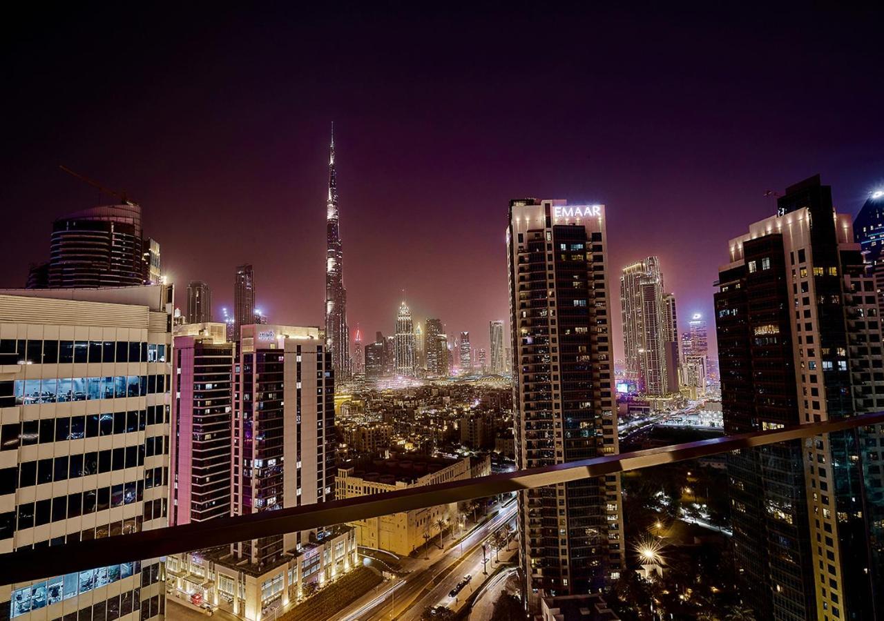 Luxury Studios With Burj Khalifa Or Canal View In Downtown - Marquise Square Tower 두바이 외부 사진